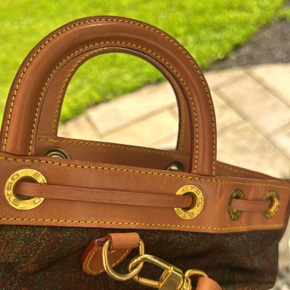 Etro bag Brown and Tan Women's Paisley Bag